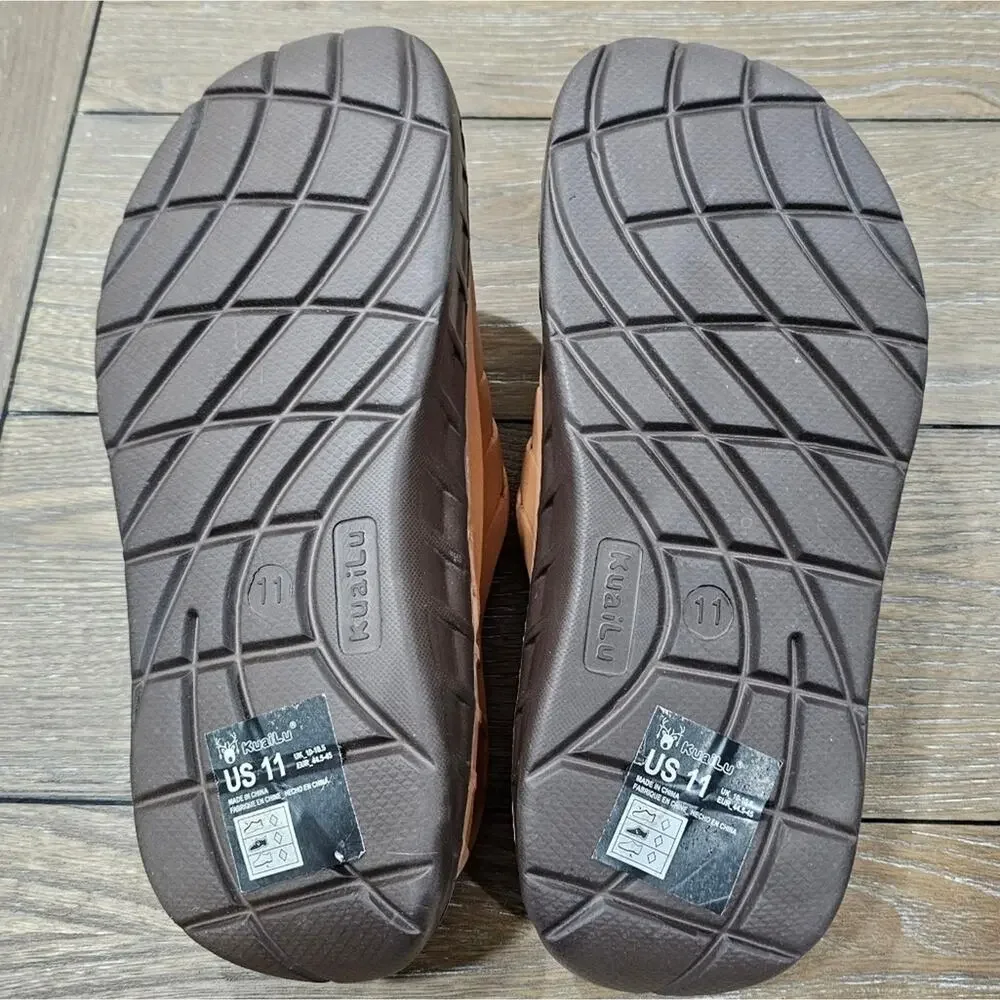 KuaiLu Mens Recovery Sandals With Comfortable Plantar Fasciitis Arch Support